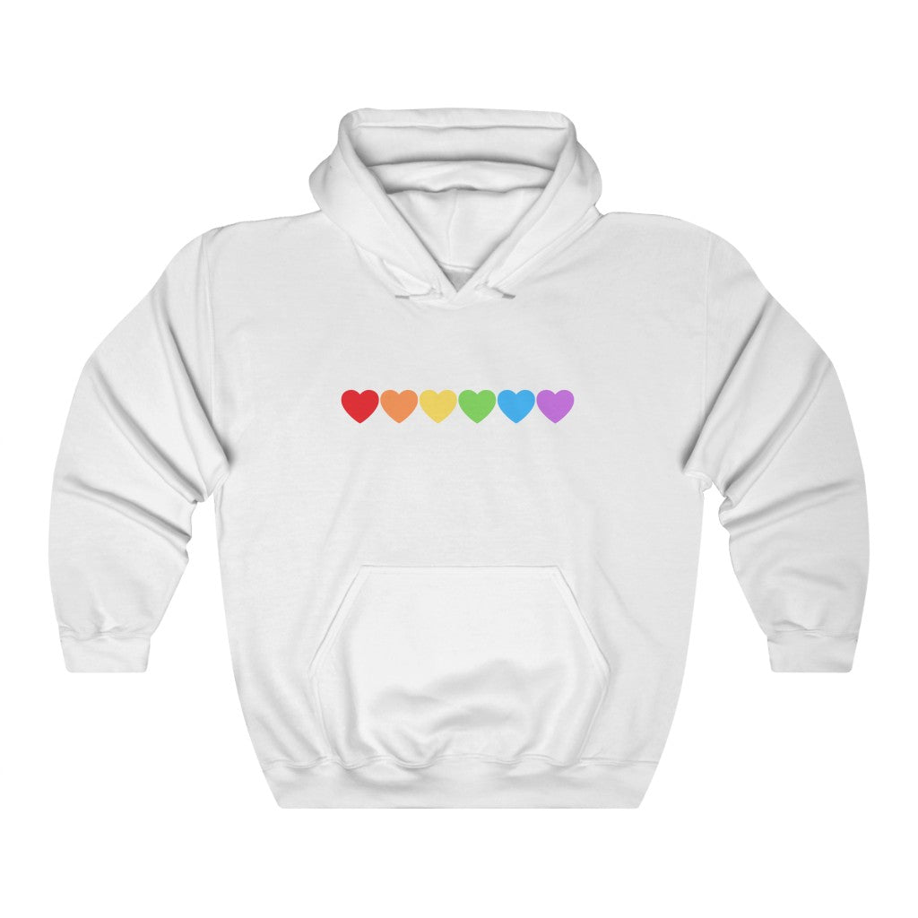 Rainbow Hearts Hoodie