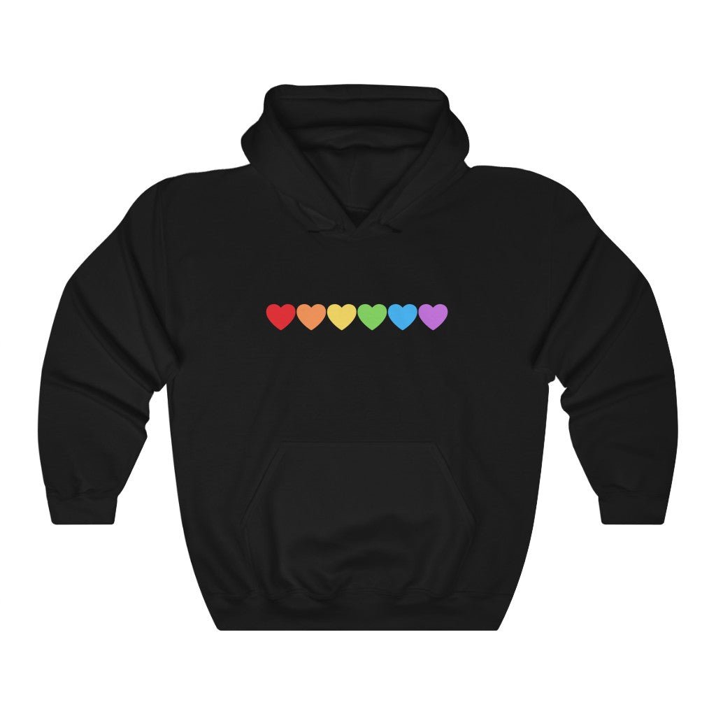 Rainbow Hearts Hoodie