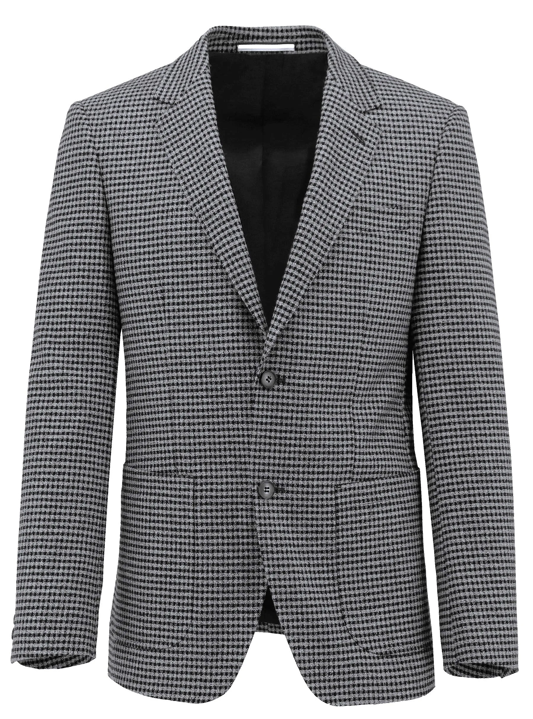 Routleys Hvar Check Sports Coat Black/Charcoal