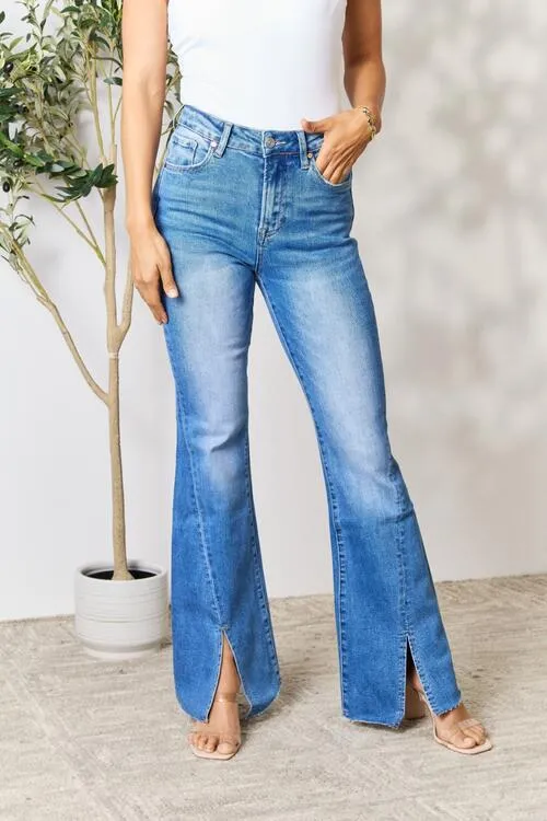 Rylee Slit Flare Jeans