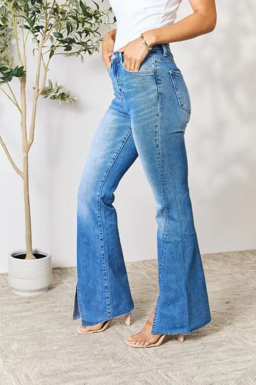 Rylee Slit Flare Jeans