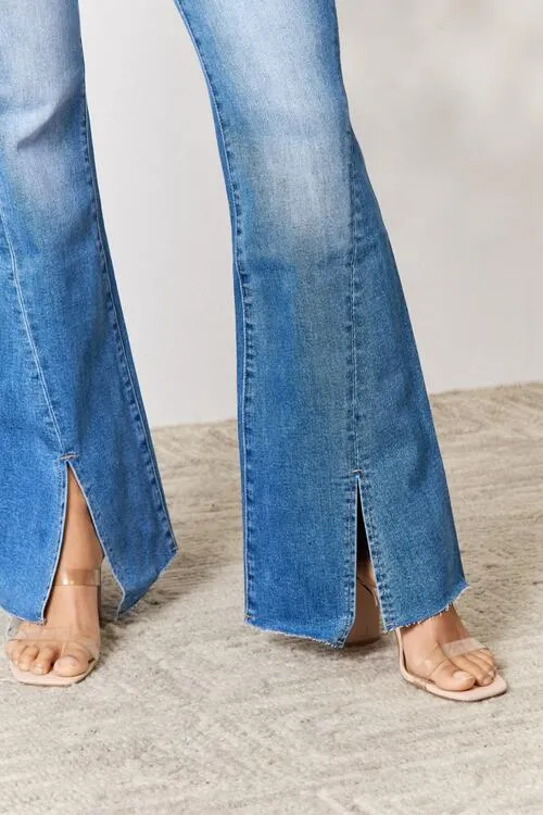 Rylee Slit Flare Jeans