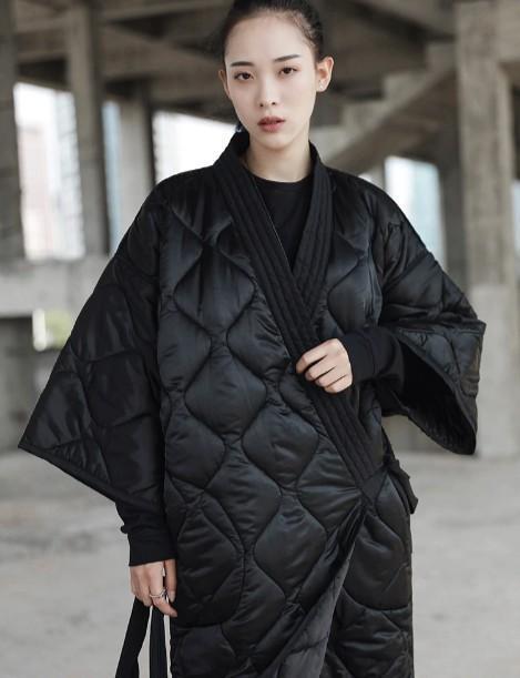 Satoko V-collar Quilted Coat