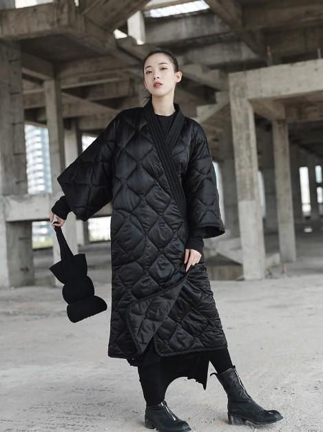 Satoko V-collar Quilted Coat