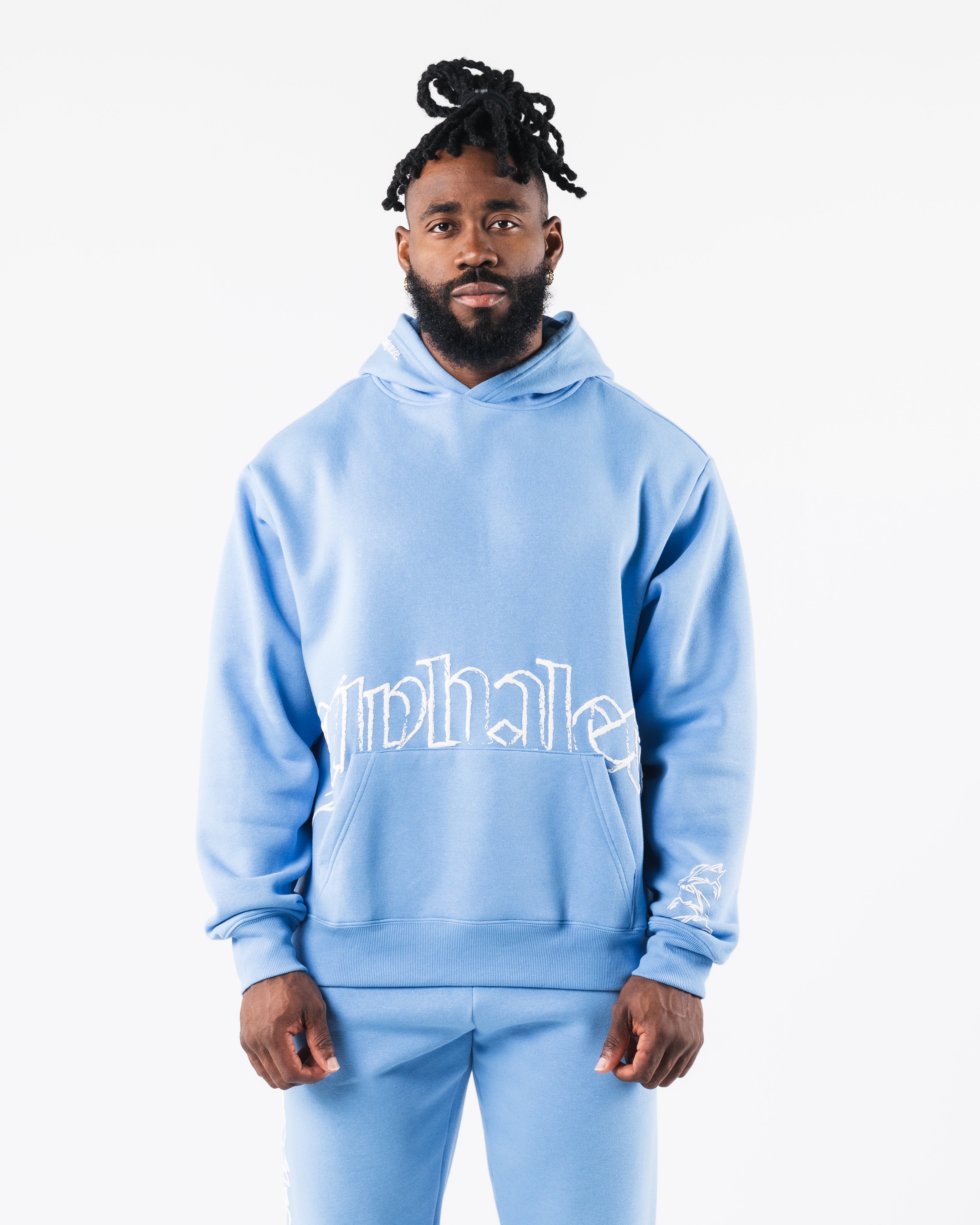 Script Hoodie - Blue