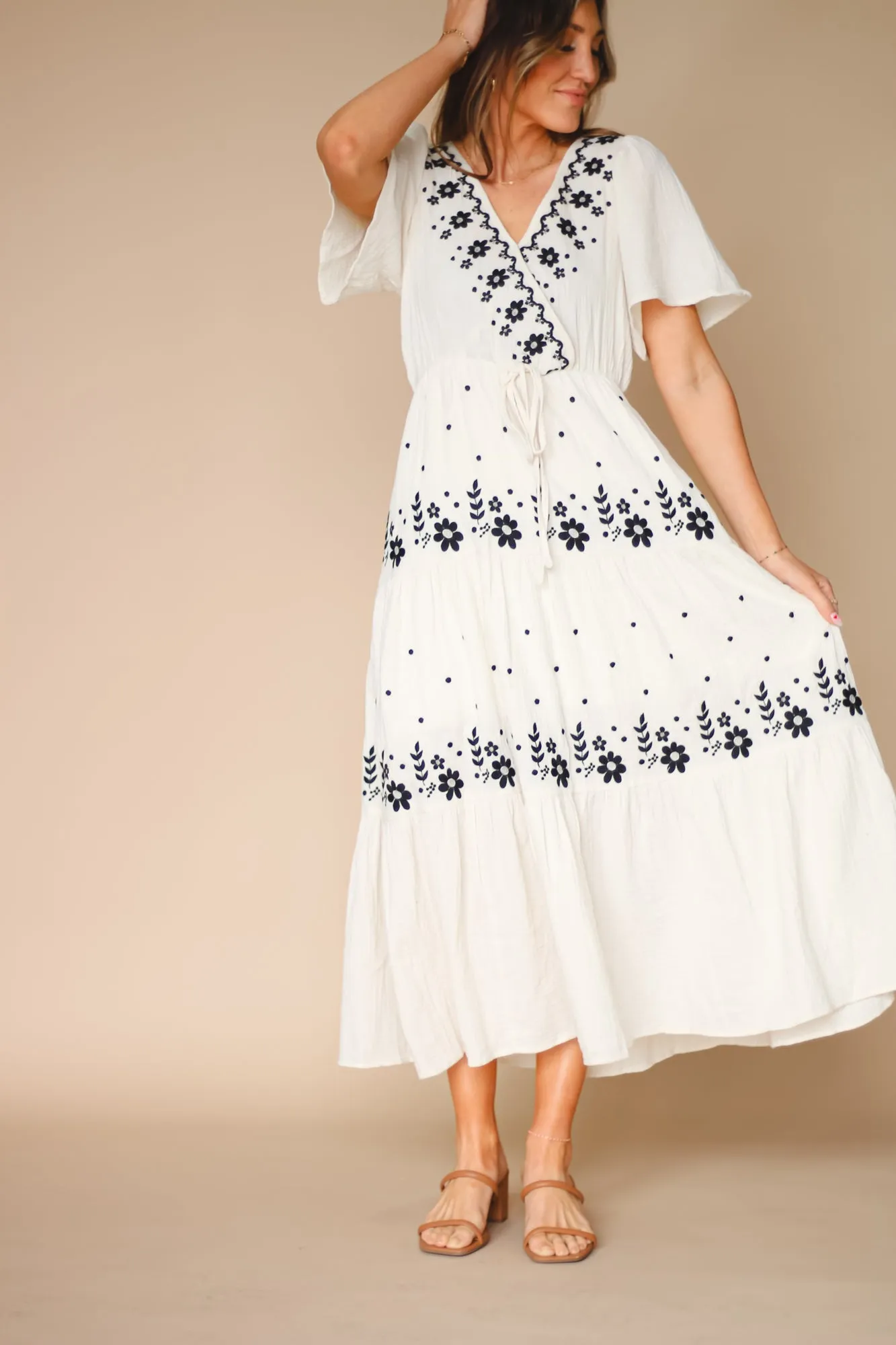 Shira Dress in Ivory