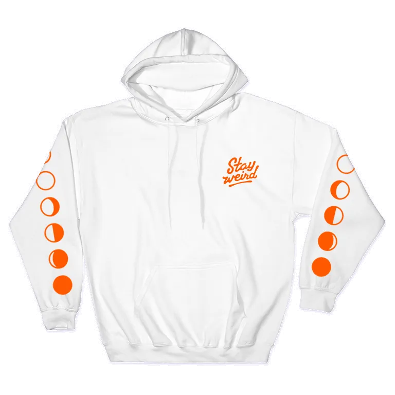 Stay Weird - White Hoodie