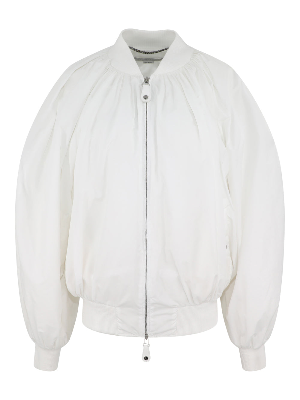 Stella McCartney Balloon Bomber Jacket in White