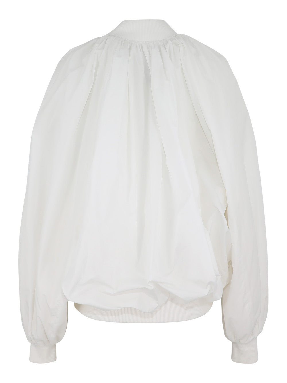 Stella McCartney Balloon Bomber Jacket in White