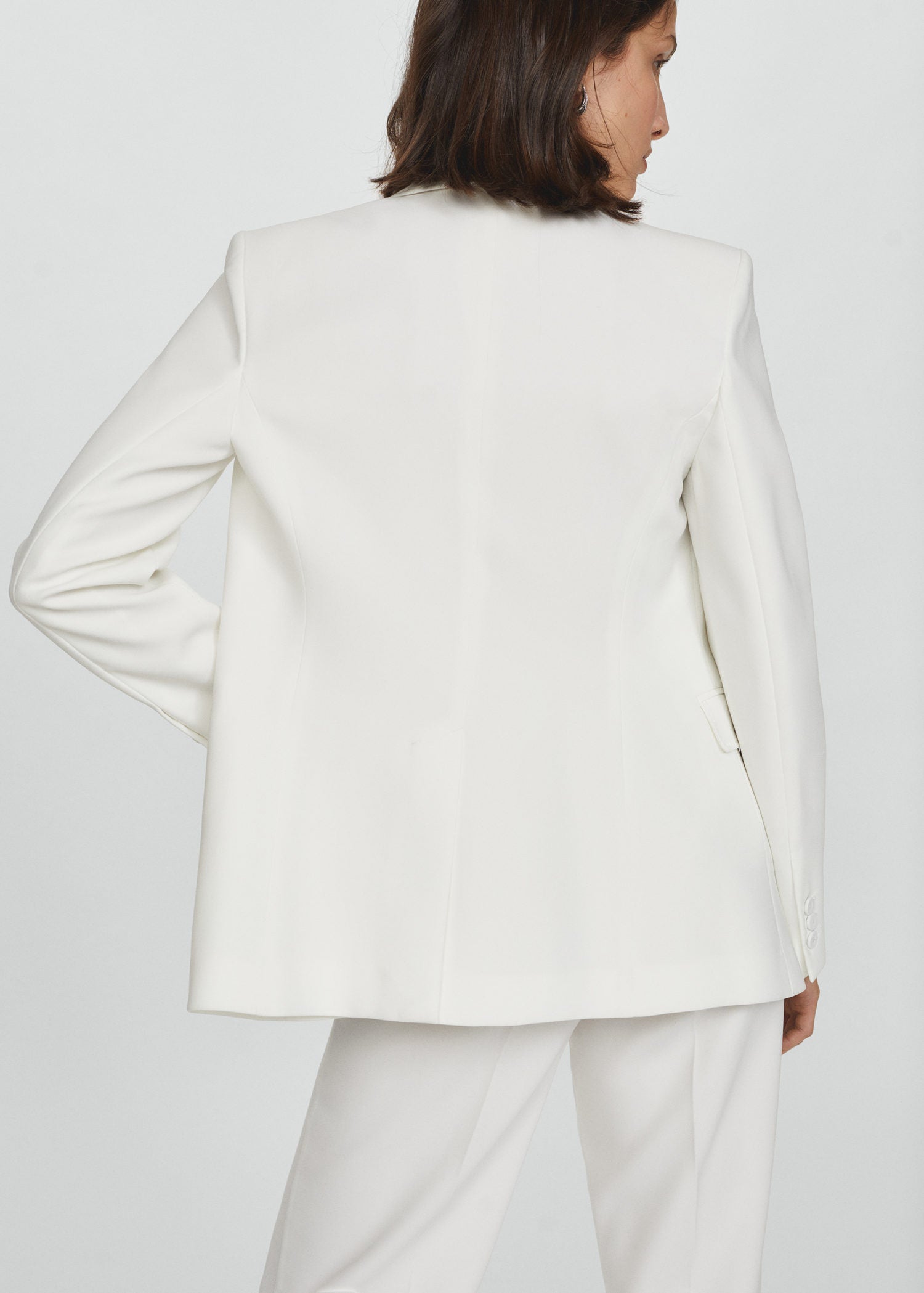 Straight-fit suit jacket