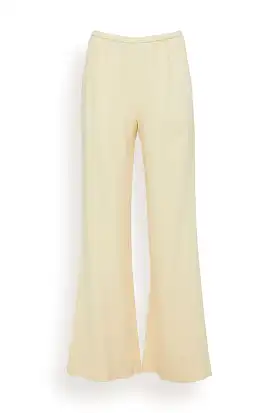 Stretch Crepe Cady Flared Pants in Batida