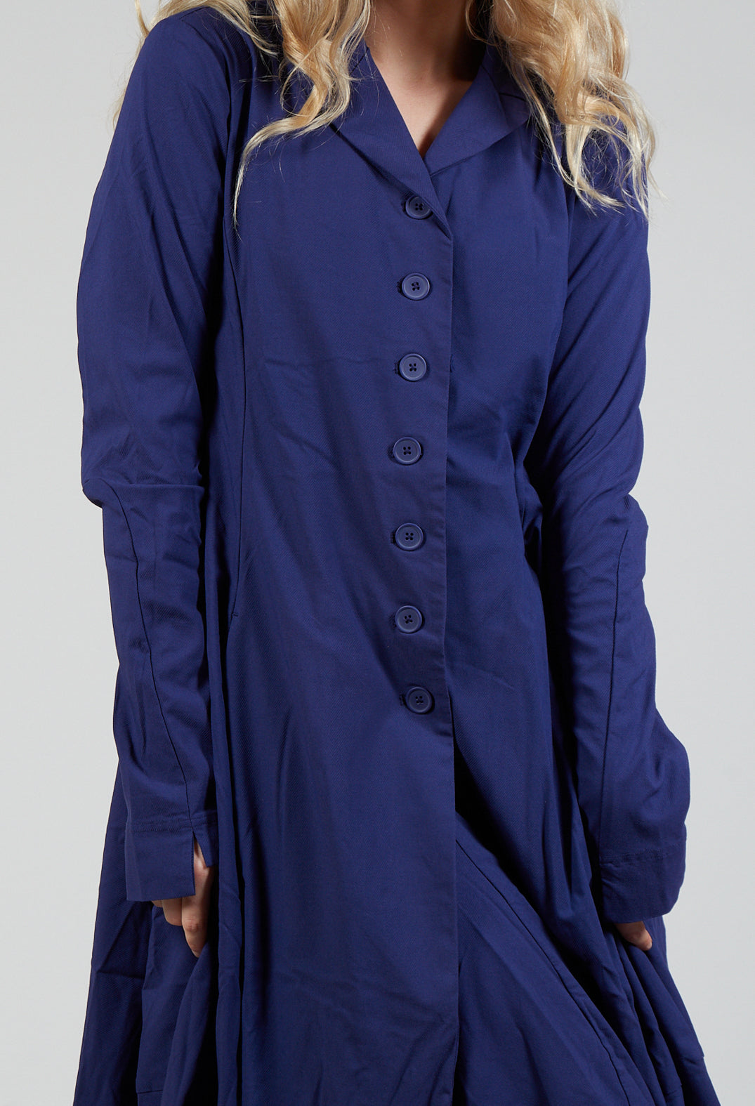 Stretch Fit Coat in Azur