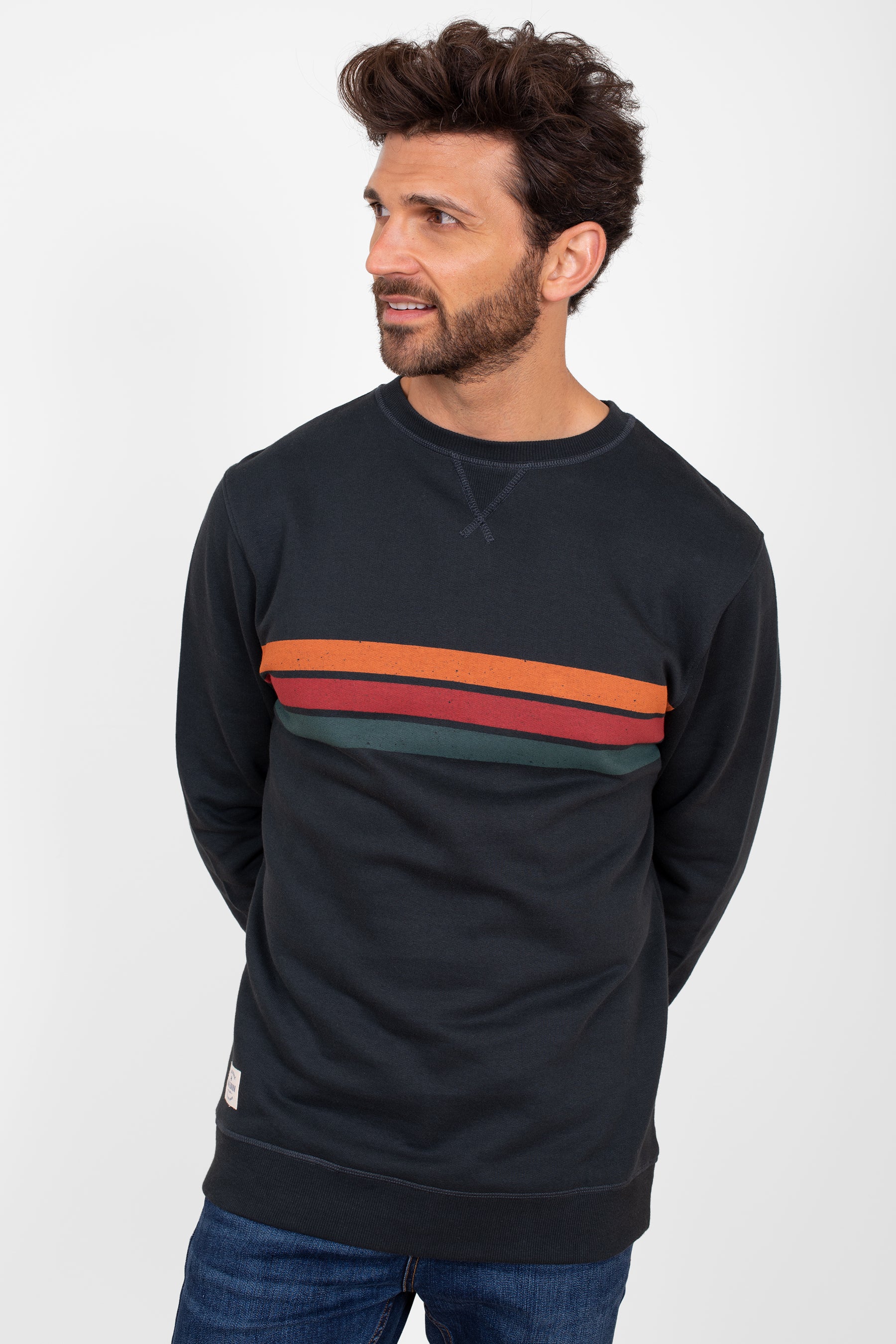 Stripe Crew Neck Sweat