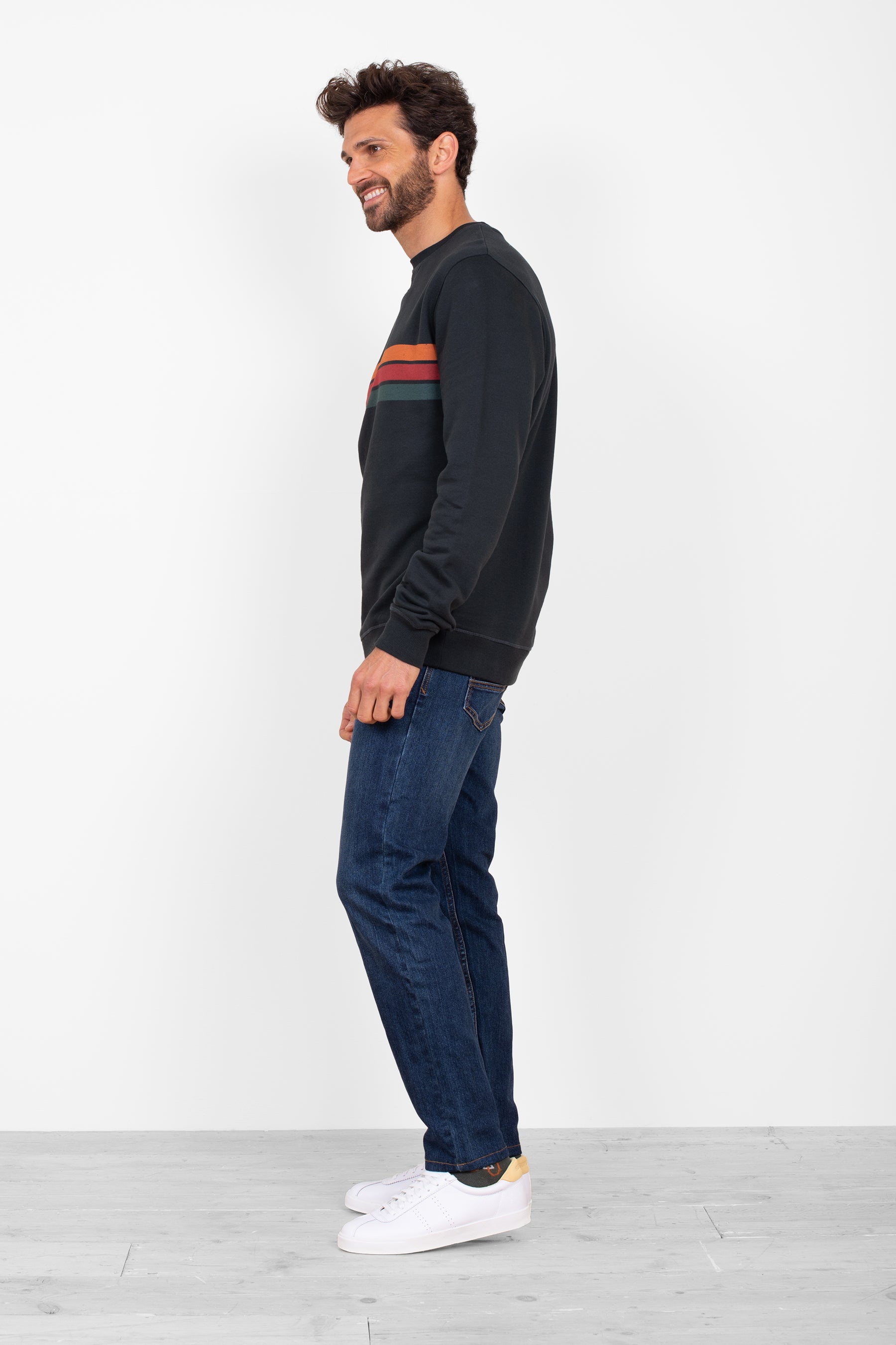 Stripe Crew Neck Sweat