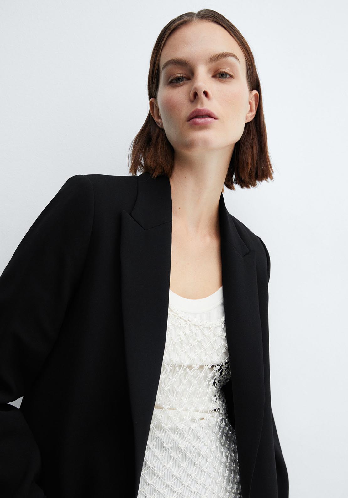 Structured lapels blazer