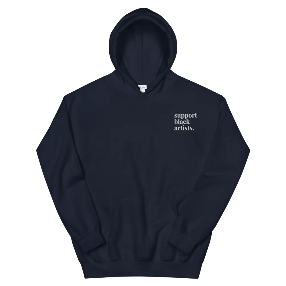 Support Black Artists Embroidered Hoodie