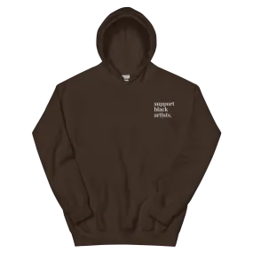 Support Black Artists Embroidered Hoodie