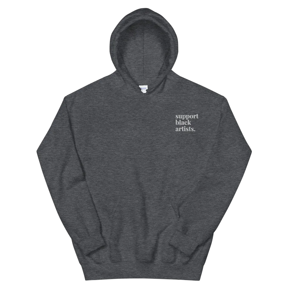 Support Black Artists Embroidered Hoodie