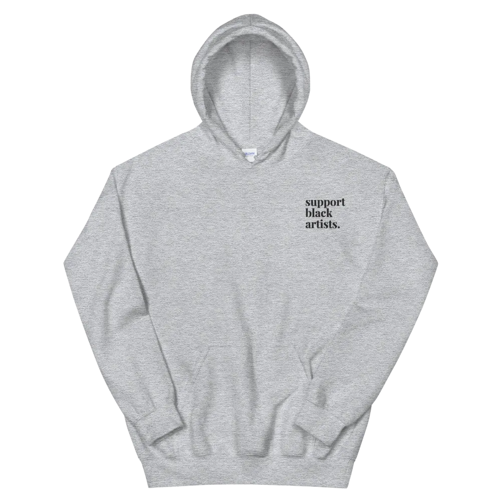 Support Black Artists Embroidered Hoodie