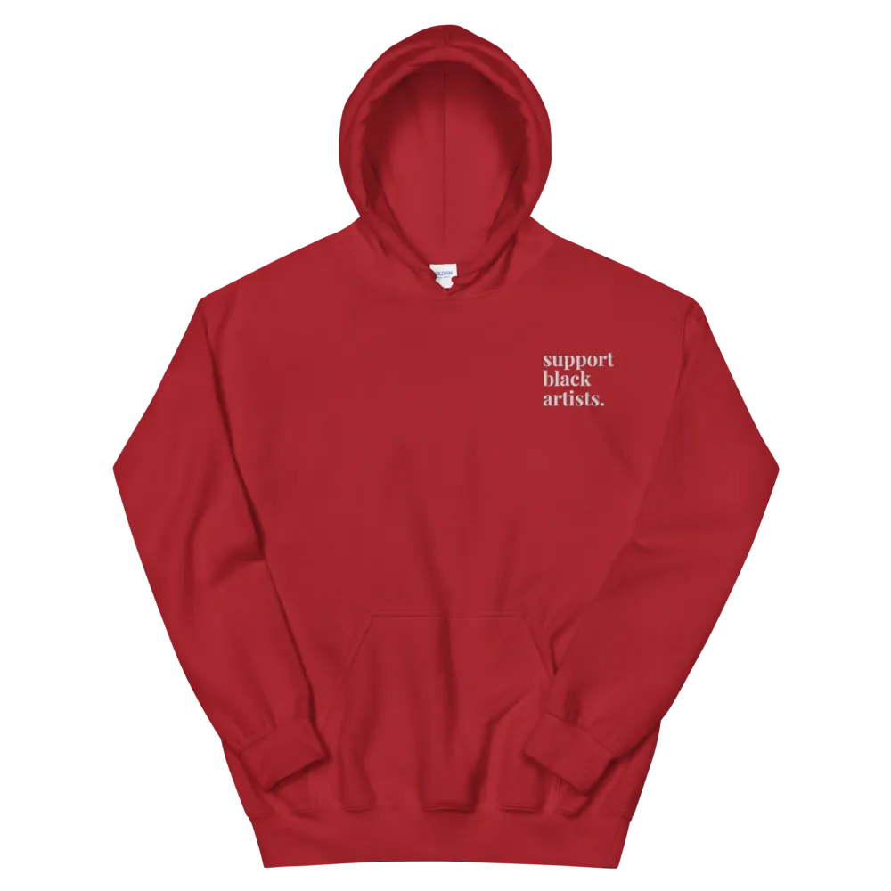 Support Black Artists Embroidered Hoodie