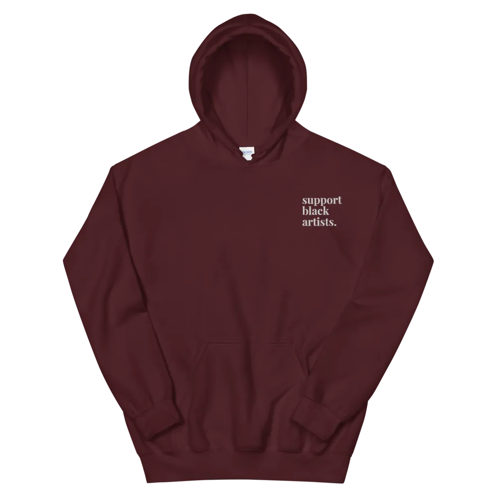 Support Black Artists Embroidered Hoodie