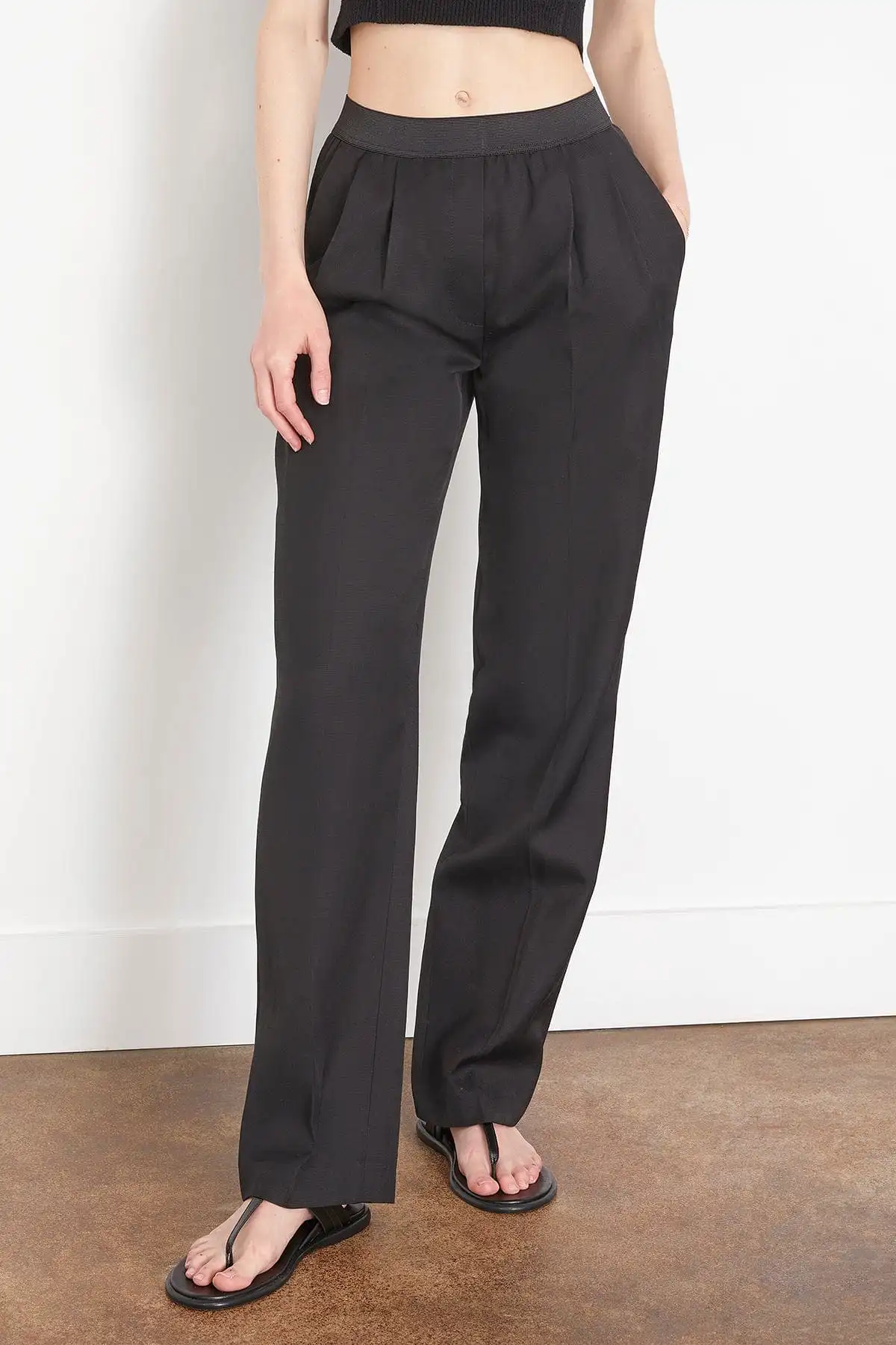 Takaroa Elastic Pant in Black