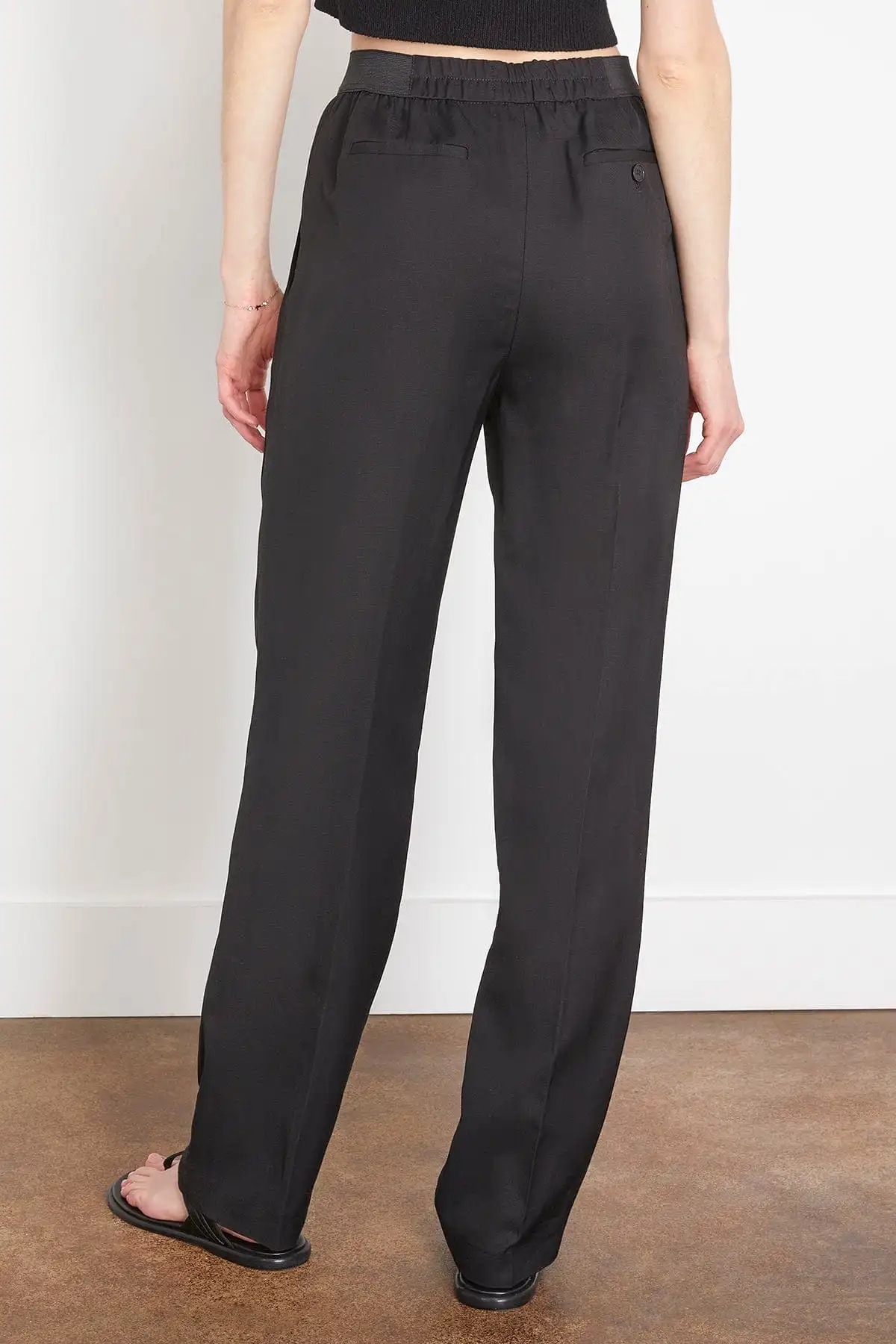 Takaroa Elastic Pant in Black