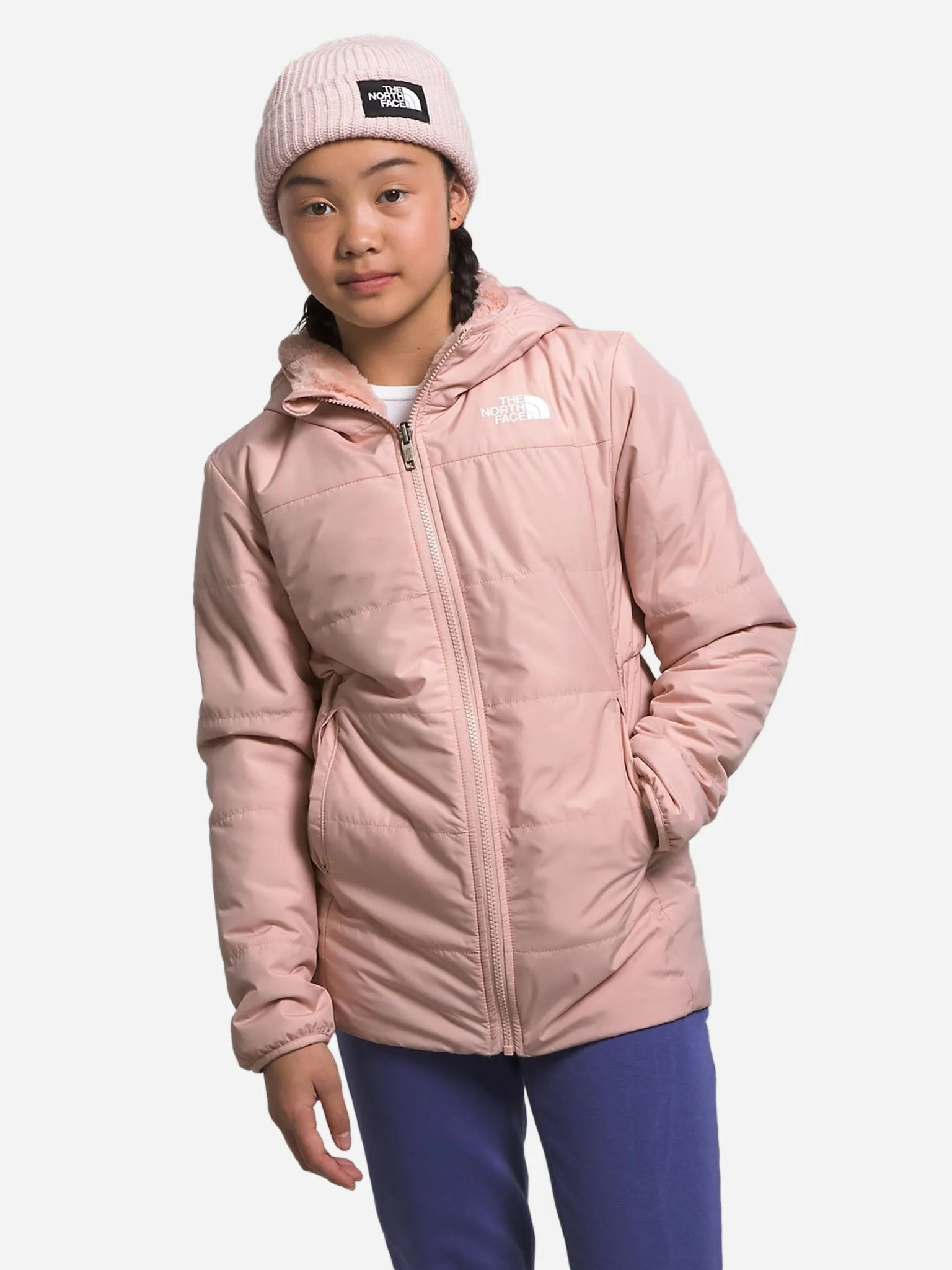     THE NORTH FACE  Girls' Reversible Mossbud Parka    