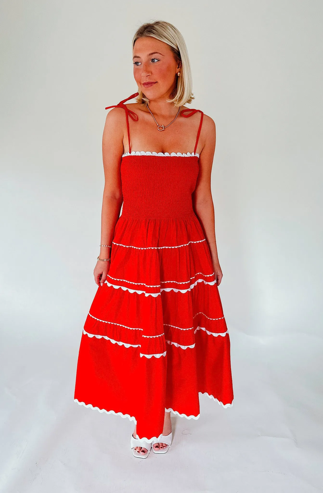 THE POPPY TIERED MIDI DRESS