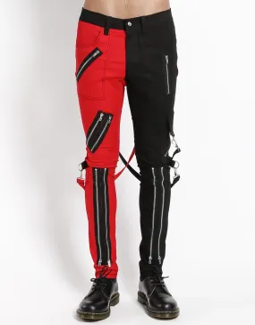 Tripp Split Leg Bondage Red/Black Pant