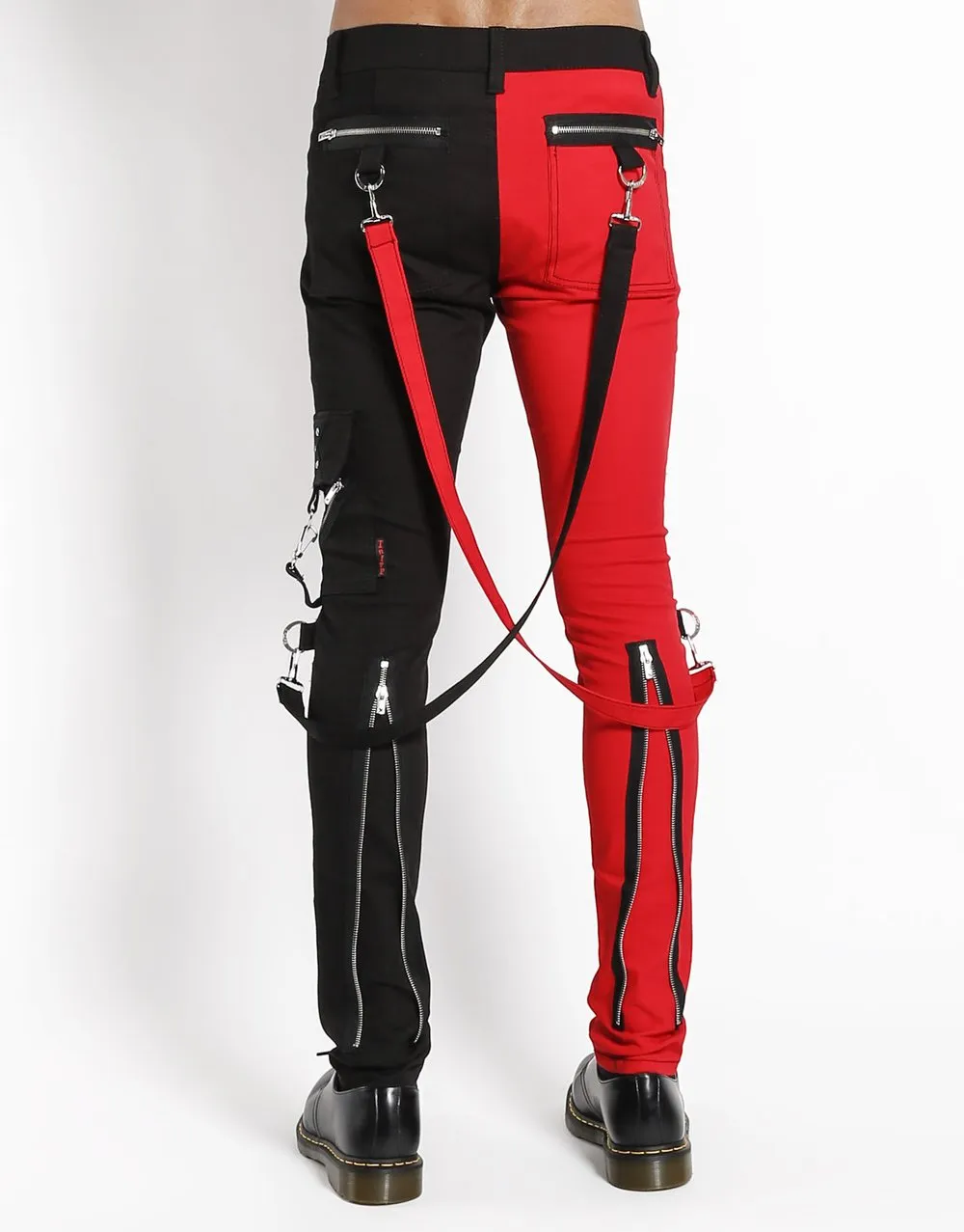 Tripp Split Leg Bondage Red/Black Pant