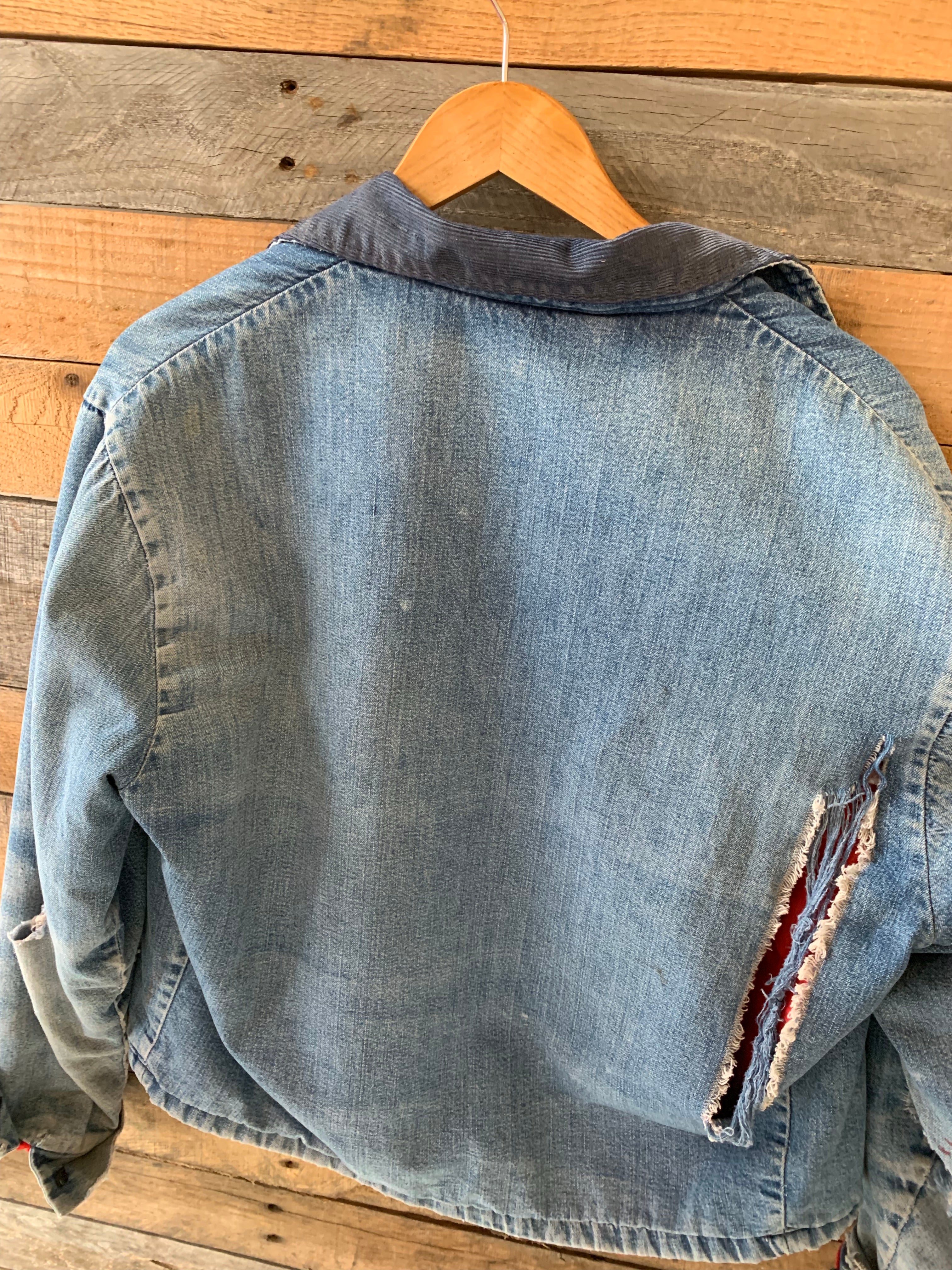 Vintage Big Mac Red Lined Denim Jacket