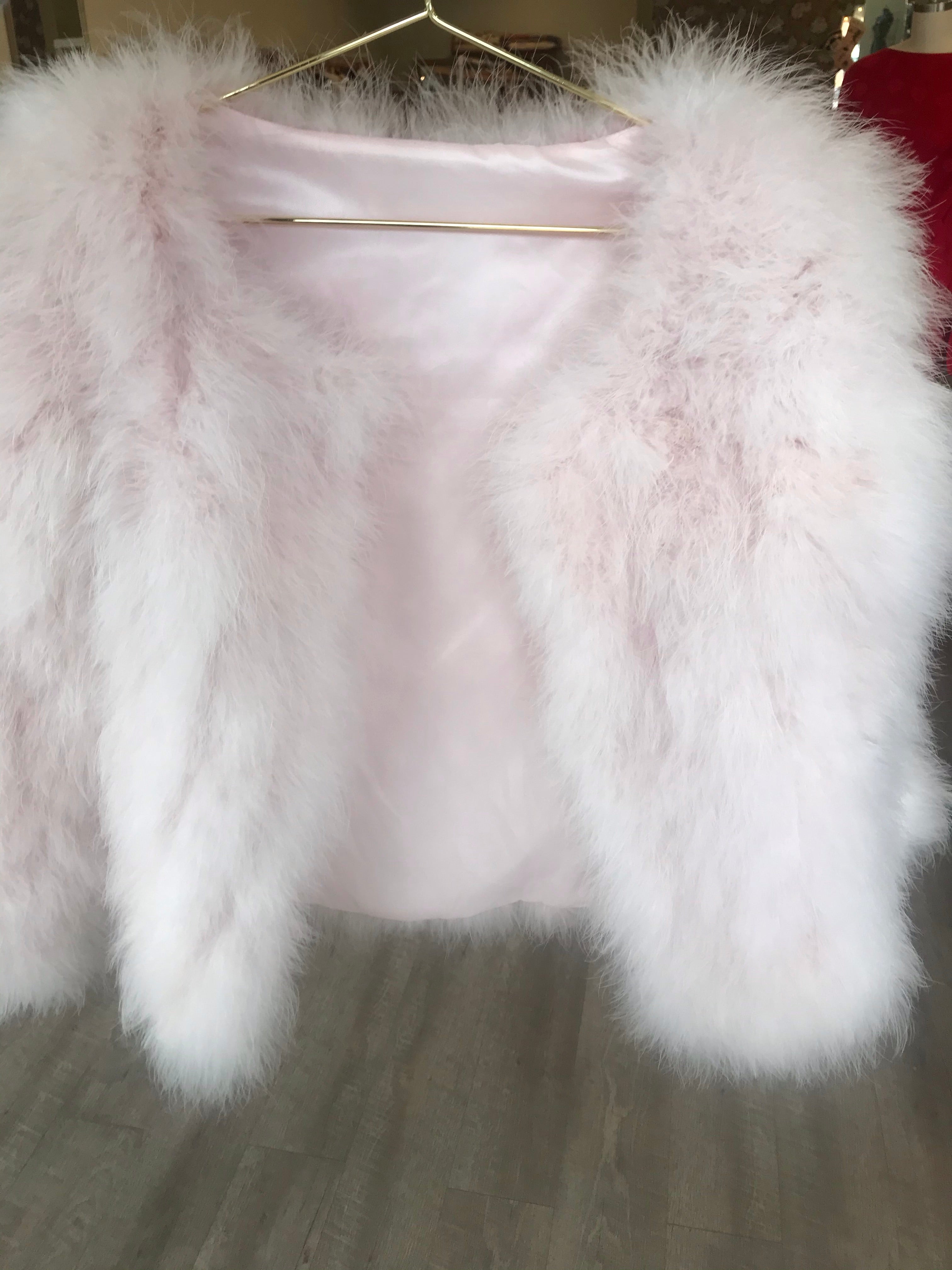 Vintage Marabou Feather Jacket