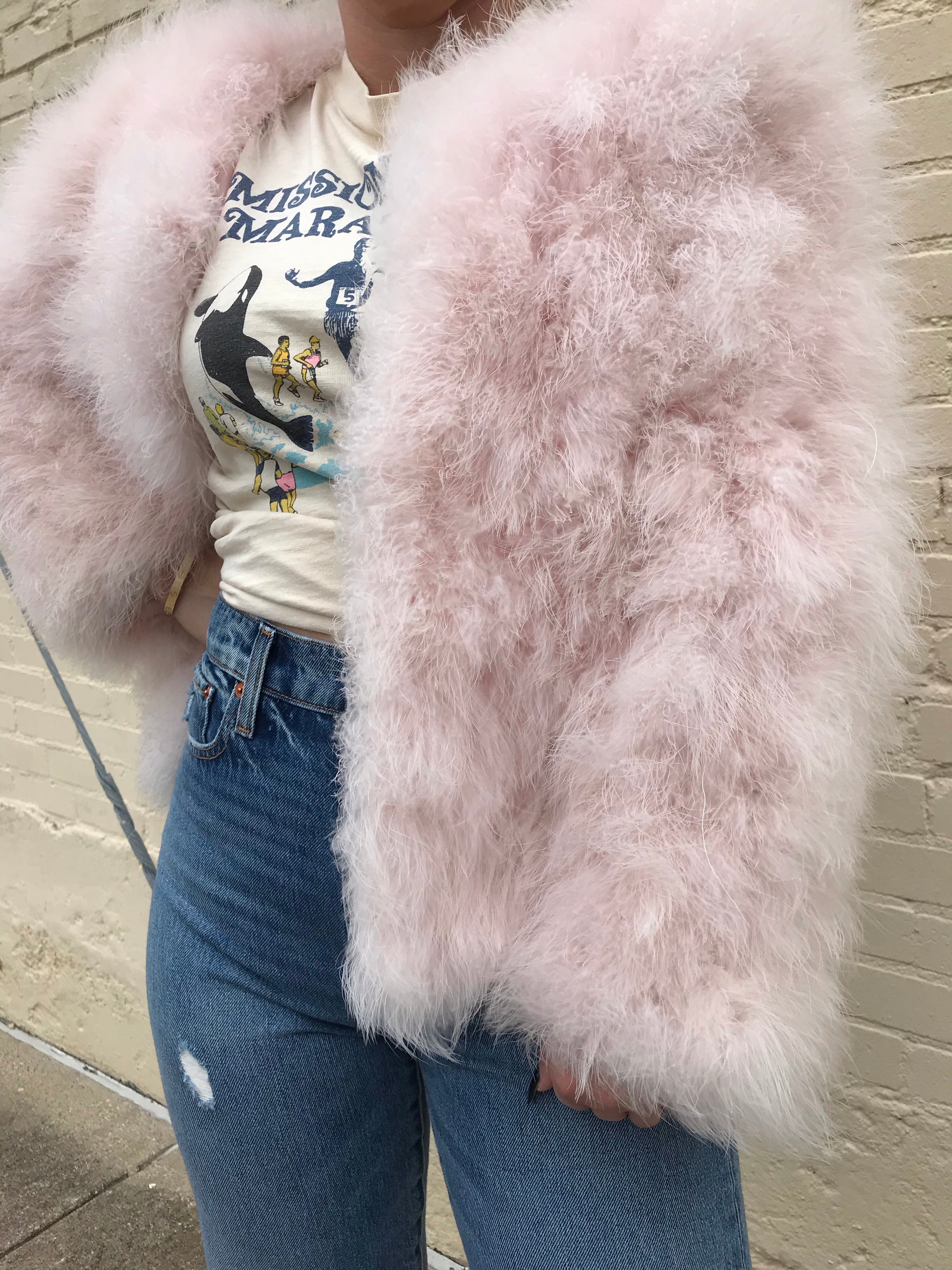 Vintage Marabou Feather Jacket