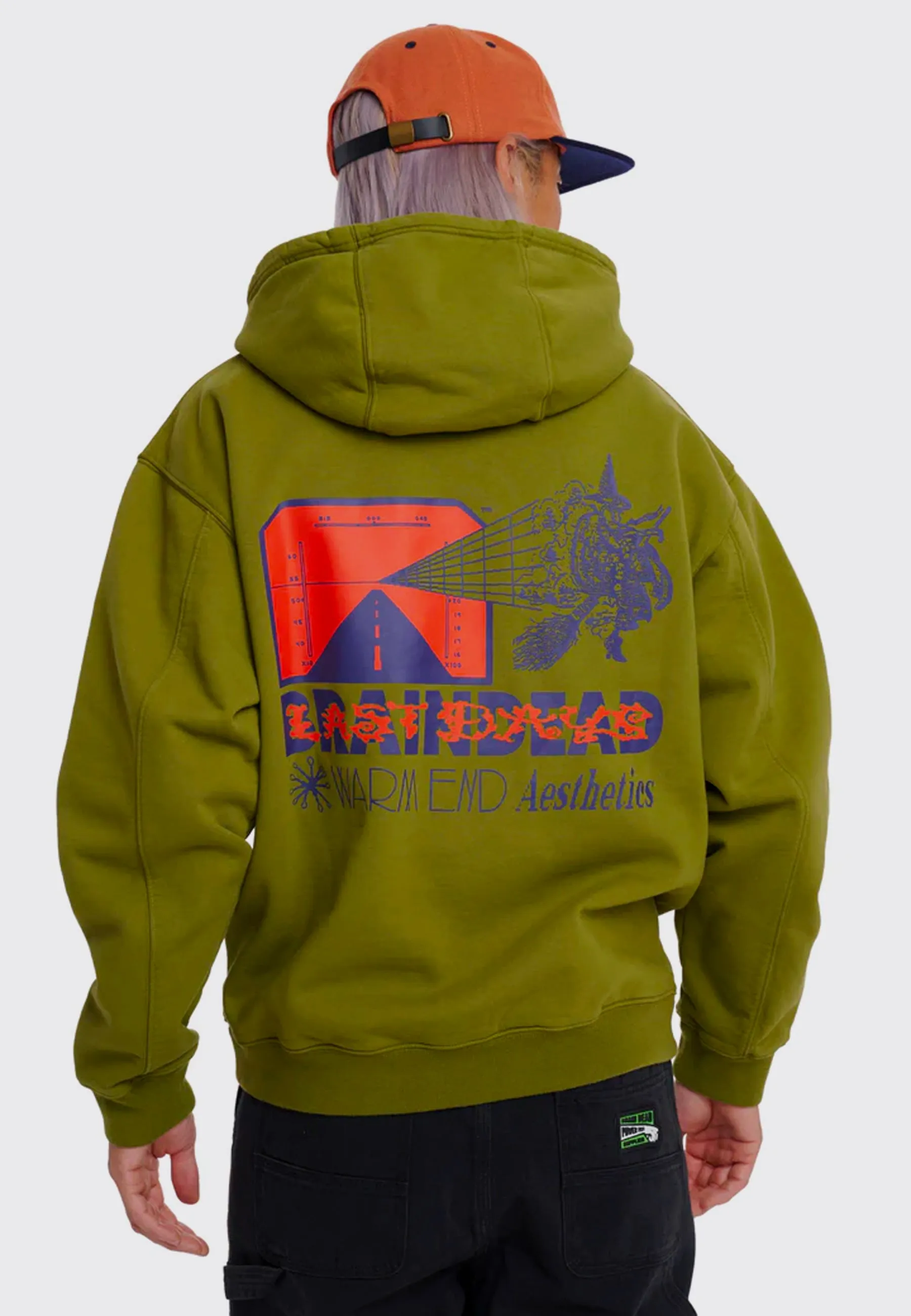 Warn End Aesthetics Hoodie - Moss