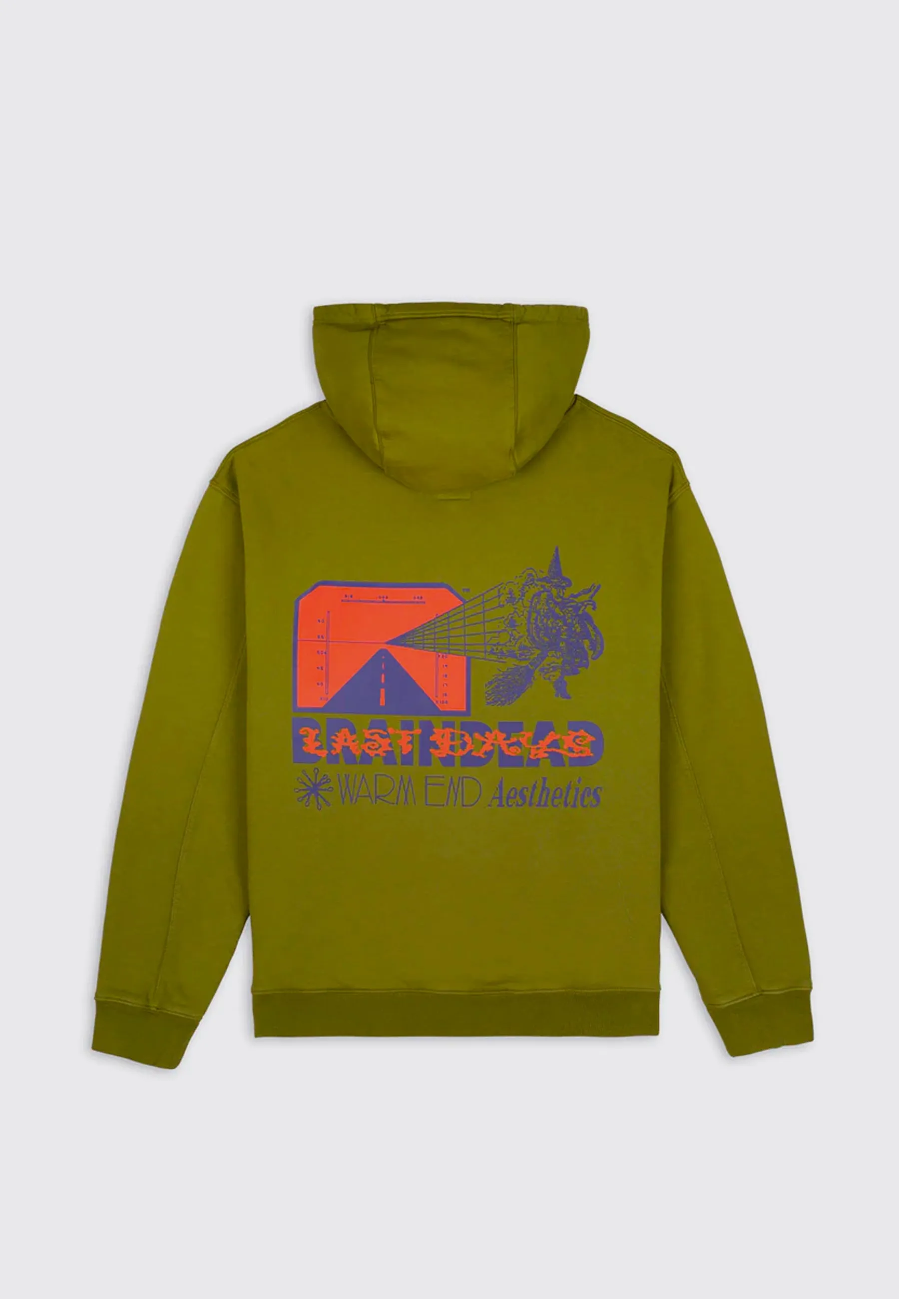 Warn End Aesthetics Hoodie - Moss