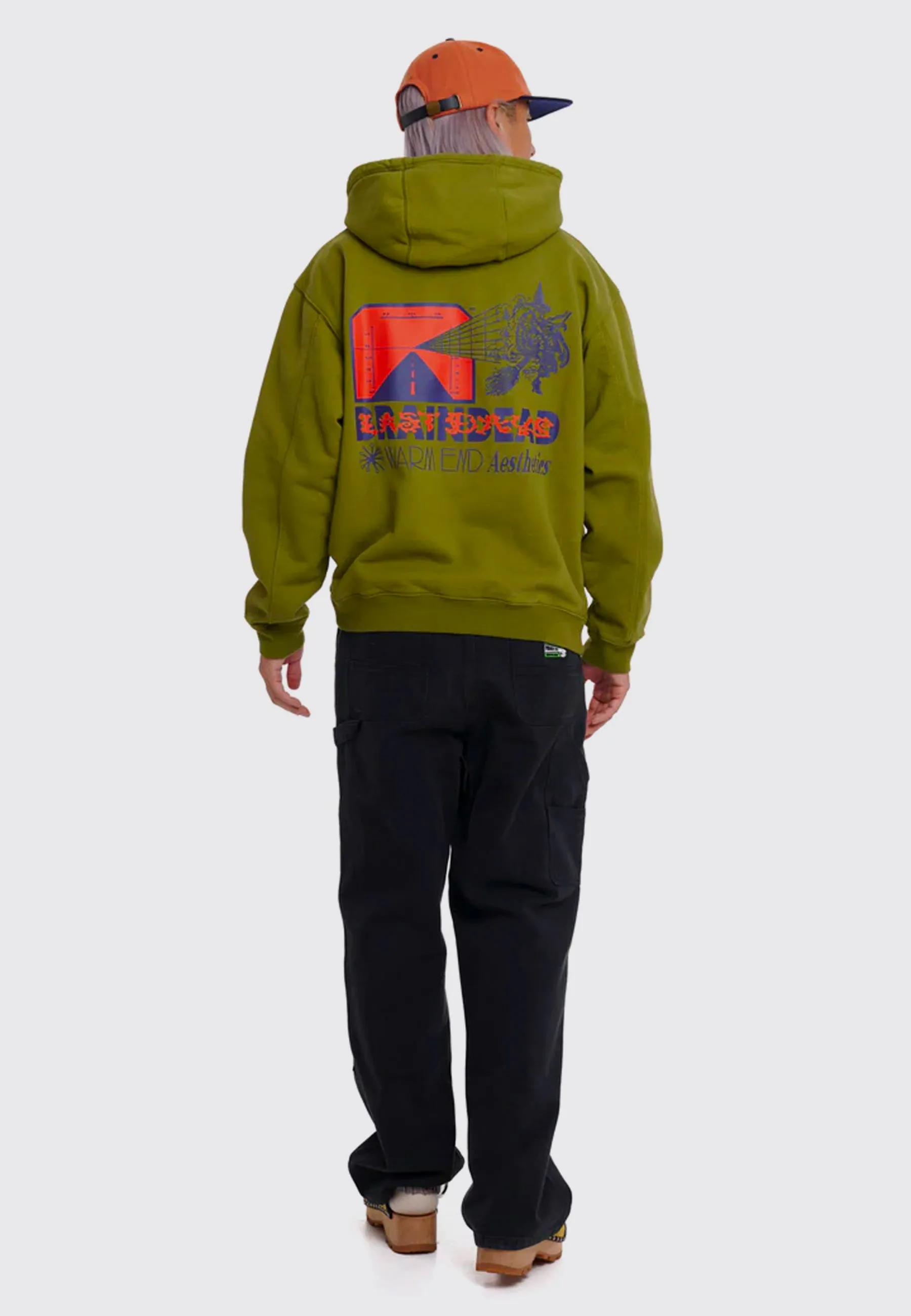 Warn End Aesthetics Hoodie - Moss