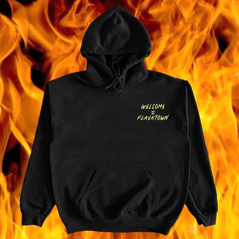 Welcome 2 Flavatown Black Pullover Hoodie