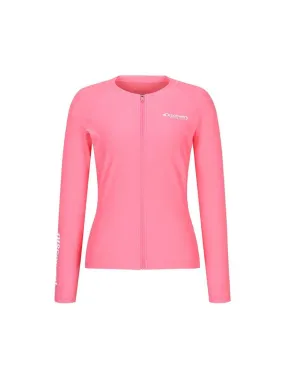 [WMS] Essential Full-Zip Rashguard Neon Pink