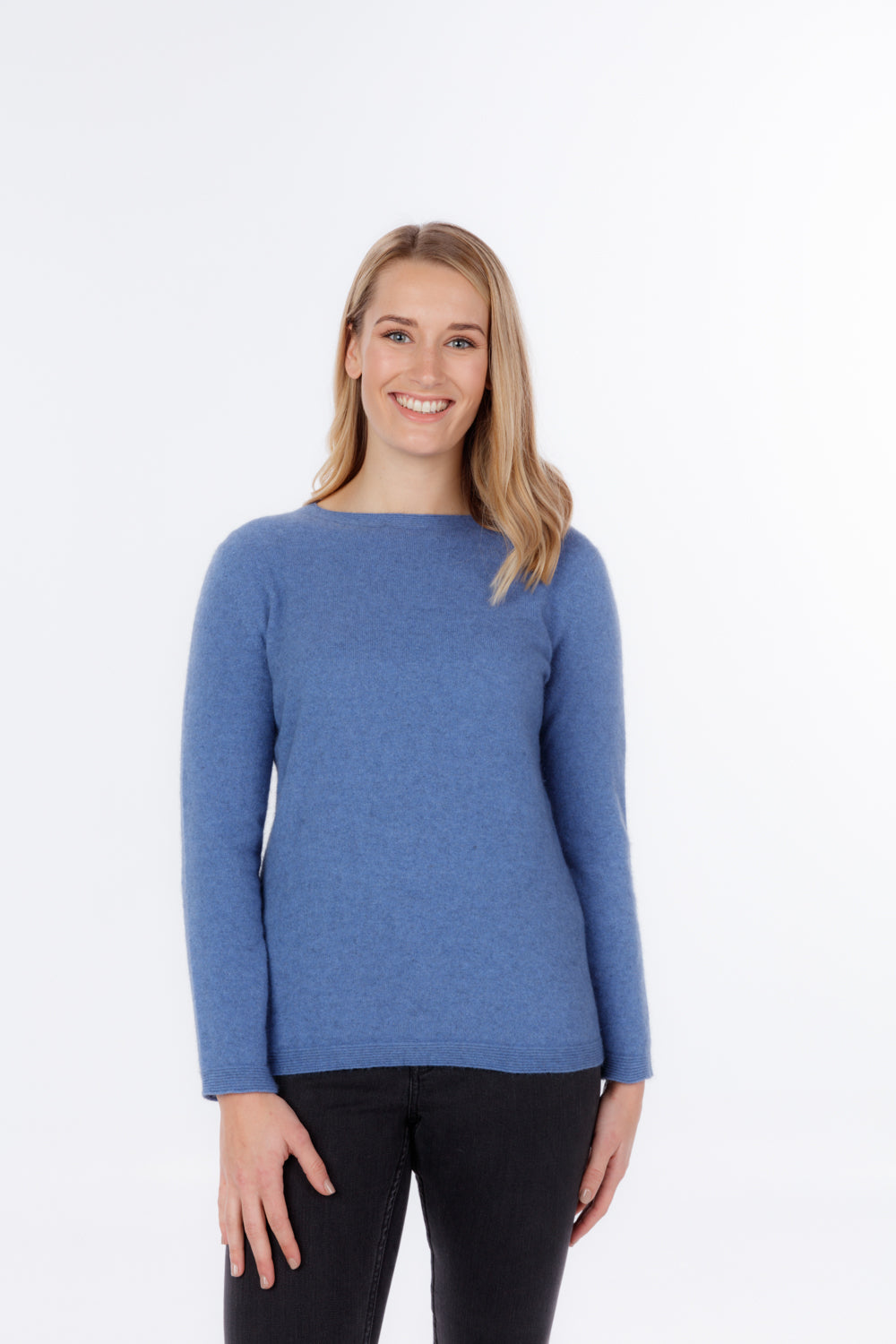 Womens Crew Neck Plain Sweater