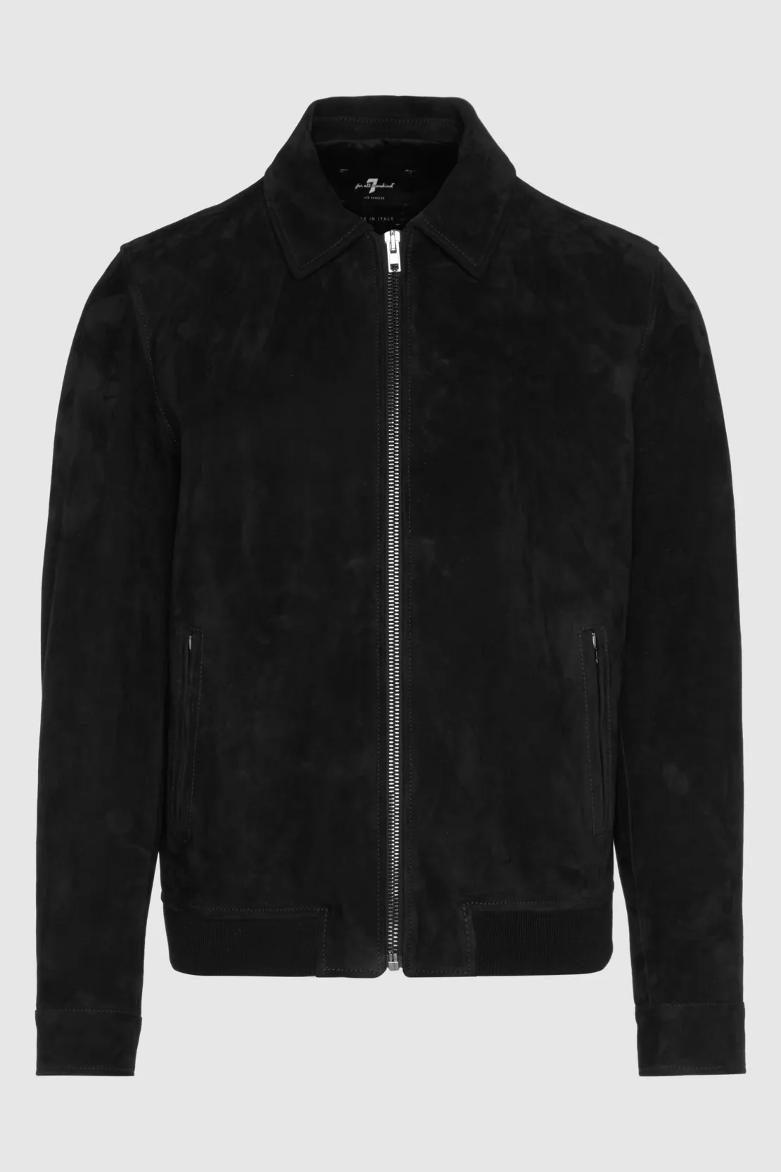 ZIP JACKET SUEDE BLACK